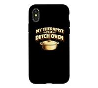 Custodia per iPhone X/XS My Therapist Is A Dutch Oven Sourdough Bread Baking Baker