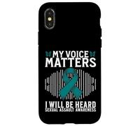 Custodia per iPhone X/XS My Voice Matters Support Sexual Assault Awareness Gifts