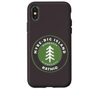 Custodia per iPhone X/XS Myre Big Island State Park Minnesota MN Forest Tree Badge