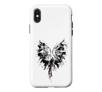 Custodia per iPhone X/XS Mythical Phoenix Bird Rise From Ashes Watercolor Graphic