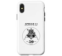 Custodia per iPhone X/XS Nasa Artemis II Apollo 11 Primi umani sulla luna 50 anni