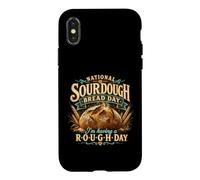 Custodia per iPhone X/XS National Sourdough Bread Day Rough Day Baker Pun