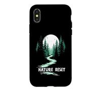 Custodia per iPhone X/XS Nature Reset Trekking Lento Natura Calma