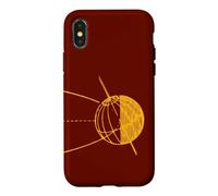 Custodia per iPhone X/XS Nerd Vintage Halloween Terra Stagione Pianeta Orbit Corey