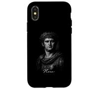 Custodia per iPhone X/XS Nero Imperatore Romano Ritratto Antica Roma Icona