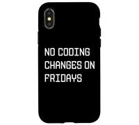 Custodia per iPhone X/XS Nessuna modifica alla codifica il venerdì - Regola divertente per gli sviluppatori