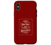 Custodia per iPhone X/XS New York City Broadway NYC Teatro musicale Città turistica