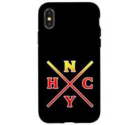 Custodia per iPhone X/XS New York HARD CORE NYHC USA HARDCORE UNDERGROUND VEGANO