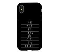 Custodia per iPhone X/XS New York Vintage Retro Style Design Ballet Dancing