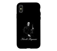 Custodia per iPhone X/XS Niccolò Paganini Romantico Violino Virtuoso Ritratto