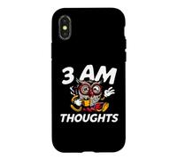 Custodia per iPhone X/XS Night Owl Overthinker 3 AM Thoughts Coffee