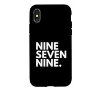 Custodia per iPhone X/XS NINE SEVEN NINE Codice area 979 College Station TX Texas Stati Uniti d'America