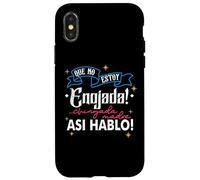 Custodia per iPhone X/XS No Estoy Enojada, Asi Es Mi Cara, Latina Chingona Cabrona