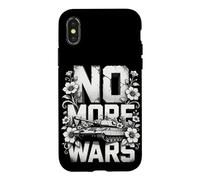 Custodia per iPhone X/XS No More Wars Tank With Flowers Peace