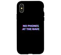 Custodia per iPhone X/XS No Phones At The Rave Hard Techno Festival EDM Party