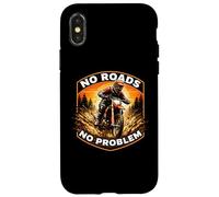 Custodia per iPhone X/XS No Roads No Problem Dirt Bike Rider Moto Moto MX