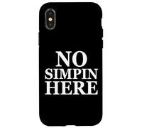 Custodia per iPhone X/XS No Simpin Here - Anti Simp Zone - End Simping For Simp Gamer