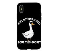 Custodia per iPhone X/XS Non c"è niente di sciolto su questo gioco di parole d'oca divertente Goosey