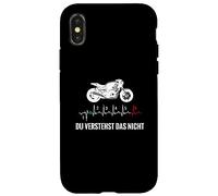Custodia per iPhone X/XS Non capisce la silhouette della moto con le marce ECG