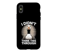 Custodia per iPhone X/XS Non ci avevo pensato attraverso Funny Goose Meme