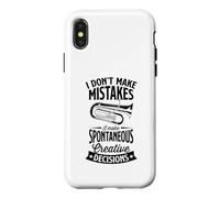 Custodia per iPhone X/XS Non commetto errori Prendo decisioni creative spontanee