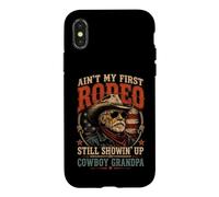 Custodia per iPhone X/XS Non è il mio primo Rodeo Cowboy ancora Showin' Up cowboy Nonno