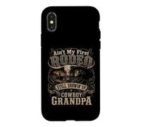 Custodia per iPhone X/XS Non è il mio primo Rodeo Cowboy ancora Showin' Up cowboy Nonno