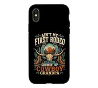 Custodia per iPhone X/XS Non è il mio primo Rodeo Cowboy ancora Showin' Up cowboy Nonno