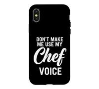 Custodia per iPhone X/XS Non farmi usare la voce dello chef