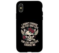 Custodia per iPhone X/XS Non ho scelto The Cat Dad Life, The Cat Dad Life Choose Me