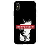 Custodia per iPhone X/XS Non il mio presidente Libertà di parola Critica del governo