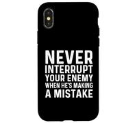 Custodia per iPhone X/XS Non interrompere mai il nemico facendo un errore giocatore di scacchi