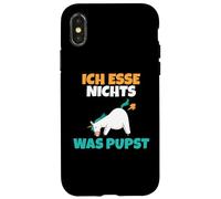 Custodia per iPhone X/XS Non mangio niente che scoregge vegani e vegetariani