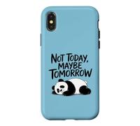 Custodia per iPhone X/XS Non oggi, forse domani. Sarcastic Graphic Saying