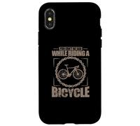 Custodia per iPhone X/XS Non puoi essere triste mentre vai in bicicletta