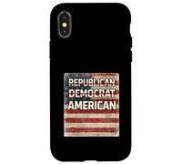 Custodia per iPhone X/XS Non repubblicano Non Democratico Americano Indepedent Libertario