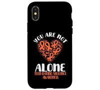 Custodia per iPhone X/XS Non sei solo Incontri per adolescenti Violenza Indossa un nastro arancione