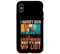 Custodia per iPhone X/XS Non sono stato ovunque ma è sulla mia lista Escursionismo Viaggio