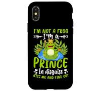 Custodia per iPhone X/XS Non sono una rana, sono un principe travestito, baciami e scoprilo