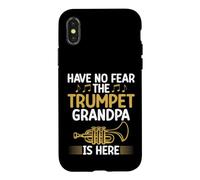 Custodia per iPhone X/XS Non temere la tromba nonno è qui Tromba