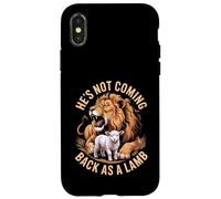 Custodia per iPhone X/XS Non tornerà come un agnello leone di Giuda