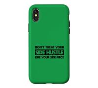 Custodia per iPhone X/XS Non trattare il tuo trambusto laterale come il tuo pezzo