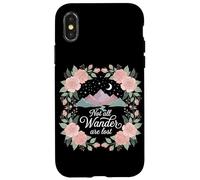 Custodia per iPhone X/XS Non tutti coloro che vagano sono persi Escursioni floreali Trekking all'aperto