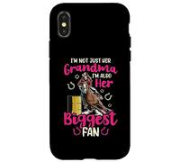 Custodia per iPhone X/XS Nonna Barrel Racer Fan Barrel Racing Cavallo Rodeo Donne