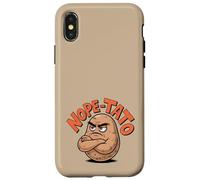 Custodia per iPhone X/XS Nope-Tato Angry Grumpy Patate Amante Divertente Cibo Sarcastico