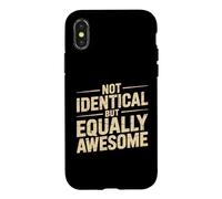 Custodia per iPhone X/XS Not Identical But Equally Awesome Fratelli gemelli