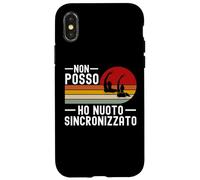 Custodia per iPhone X/XS Nuoto Sincronizzato Divertente Regali Nuotatore Nuotatrice