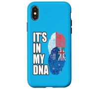 Custodia per iPhone X/XS Nuova Zelanda E Malgascio Mix DNA Heritage Flag
