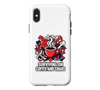 Custodia per iPhone X/XS Nurse Life Surviving On Coffee And Chaos ER