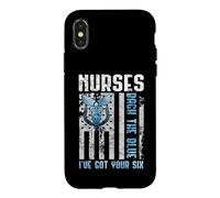 Custodia per iPhone X/XS Nurses Back The Blue I've Got Your Six - Nurse Show Support